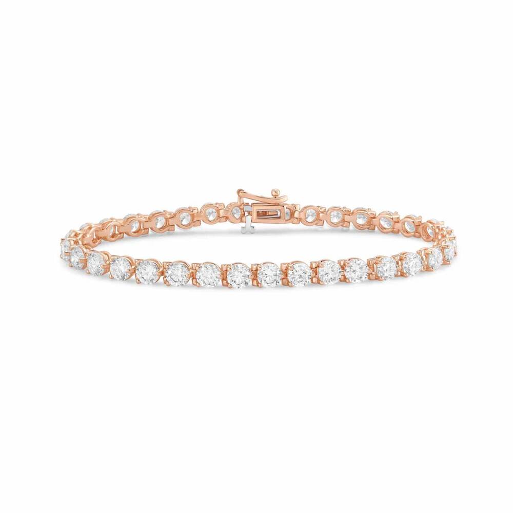 NEW DIANA M JEWELS women's round lab-grown diamond tennis bracelet (2.00 ct) - c